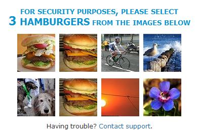 Must select 3 hamburgers in this lousy captcha 